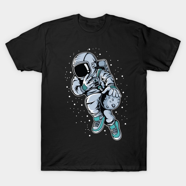 Astronaut Basketball Player T-Shirt by kim.id